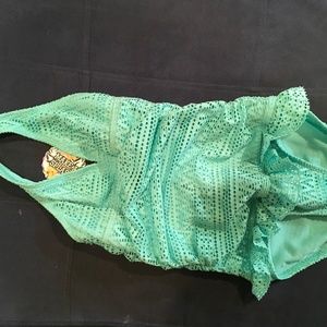 Aqua girls size 7/8 one piece swim suit